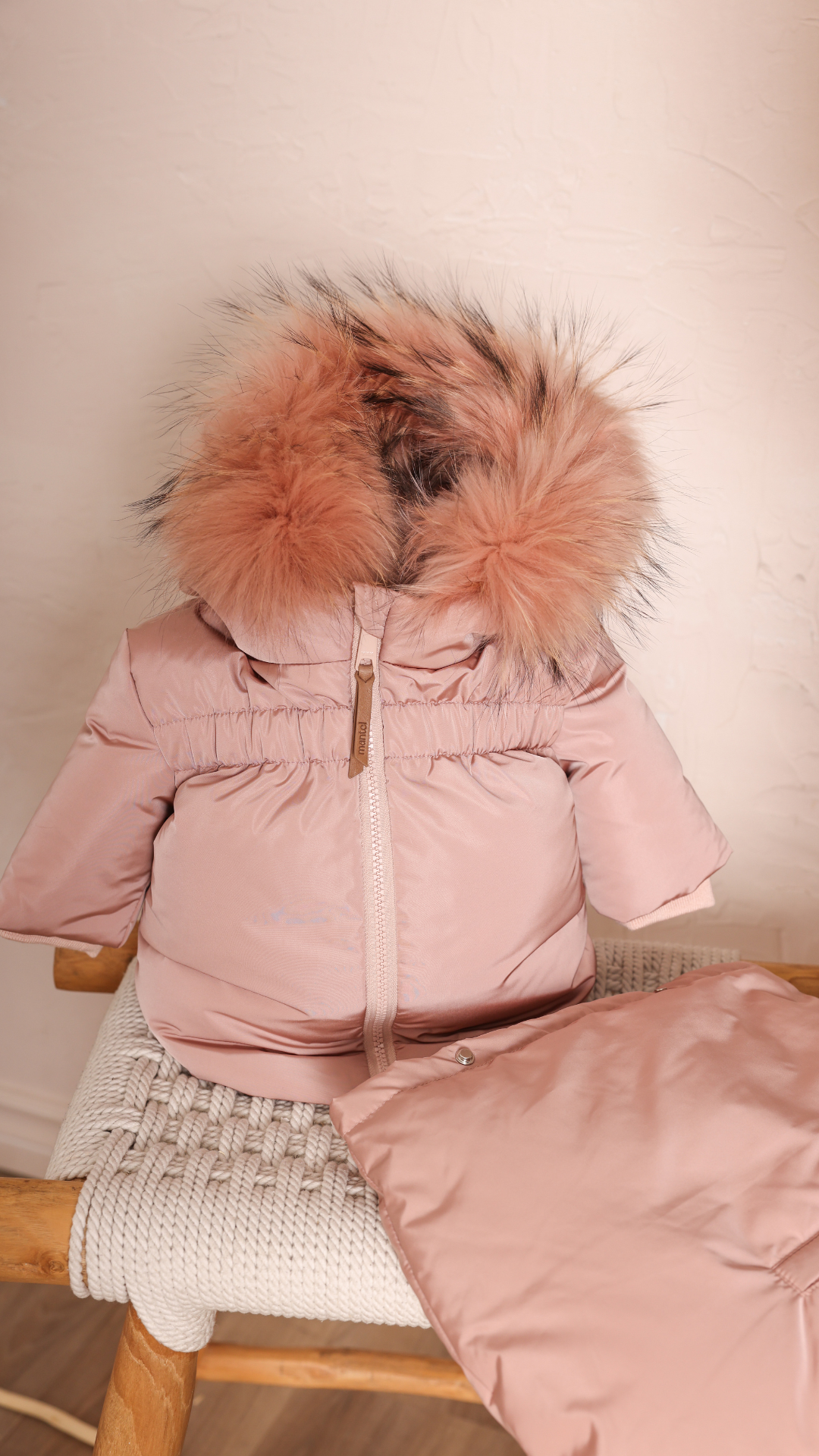 BABY JACKET + FOOTMUFF - GATHERED HIGH WAIST