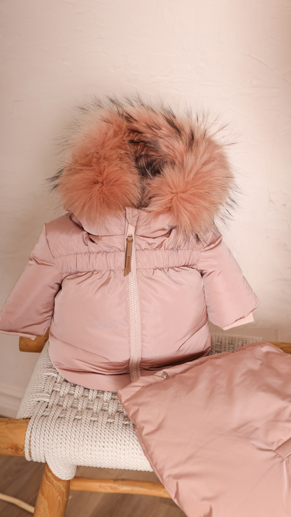 BABY JACKET + FOOTMUFF - GATHERED HIGH WAIST