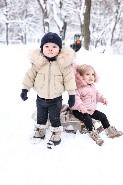 Snap-pocket-bomber-with-real-fur-jacket