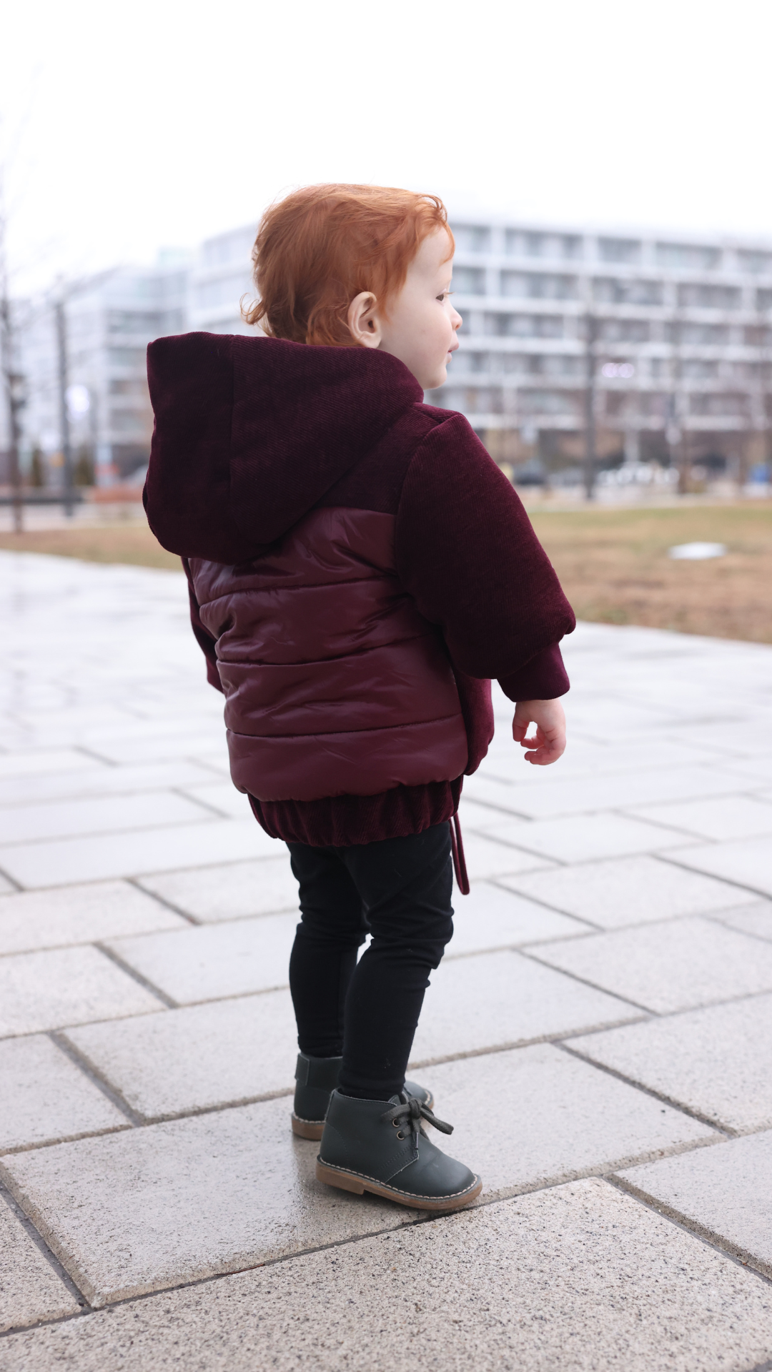 WINTER BOMBER - VELOUR FRONT, NYLON BACK