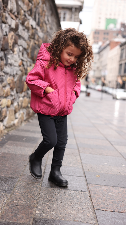 LIGHTWEIGHT JACKET - POCKET QUILTED GATHERED