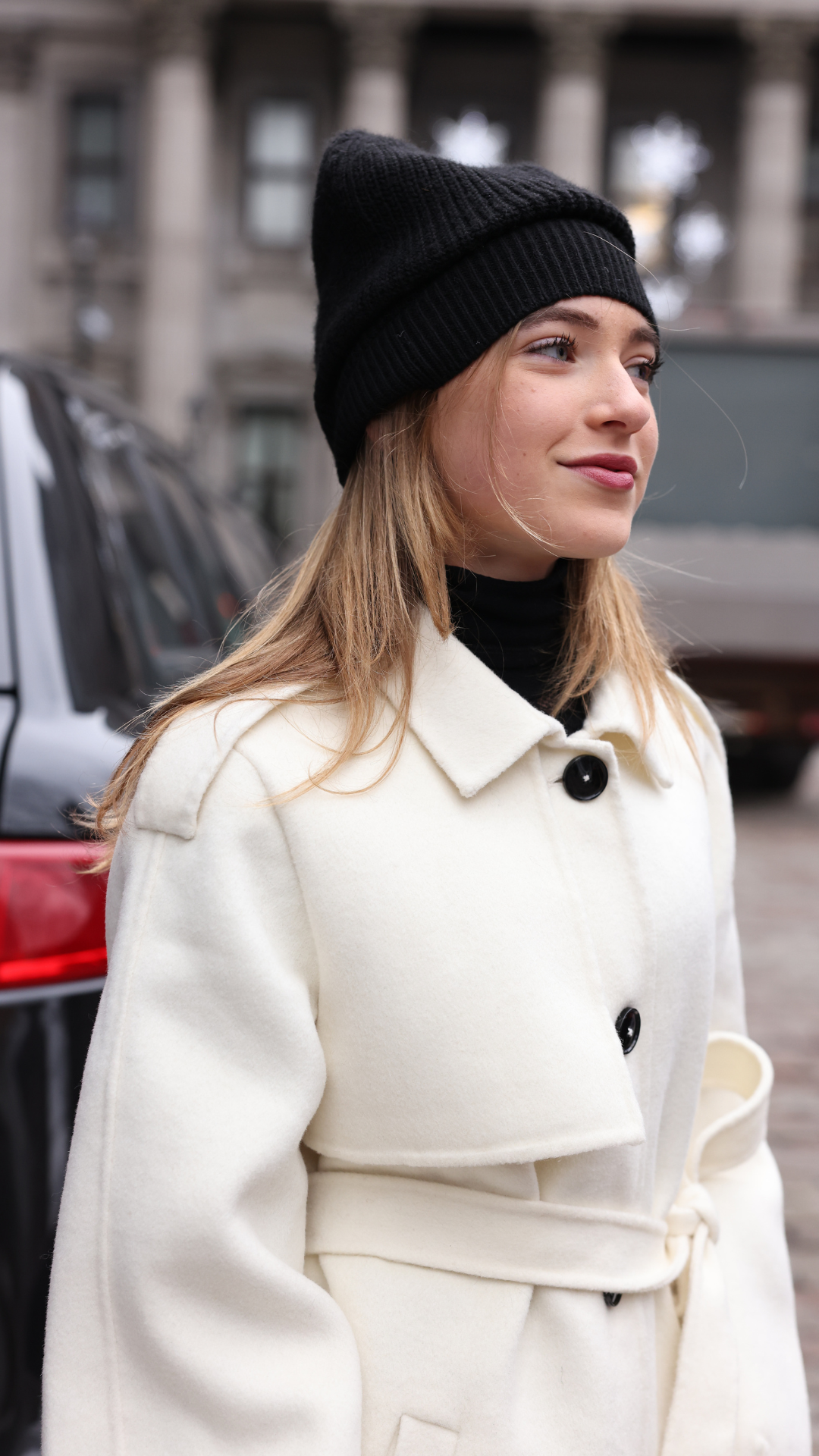 WOOL COAT - GIRLS WEEKEND BELTED