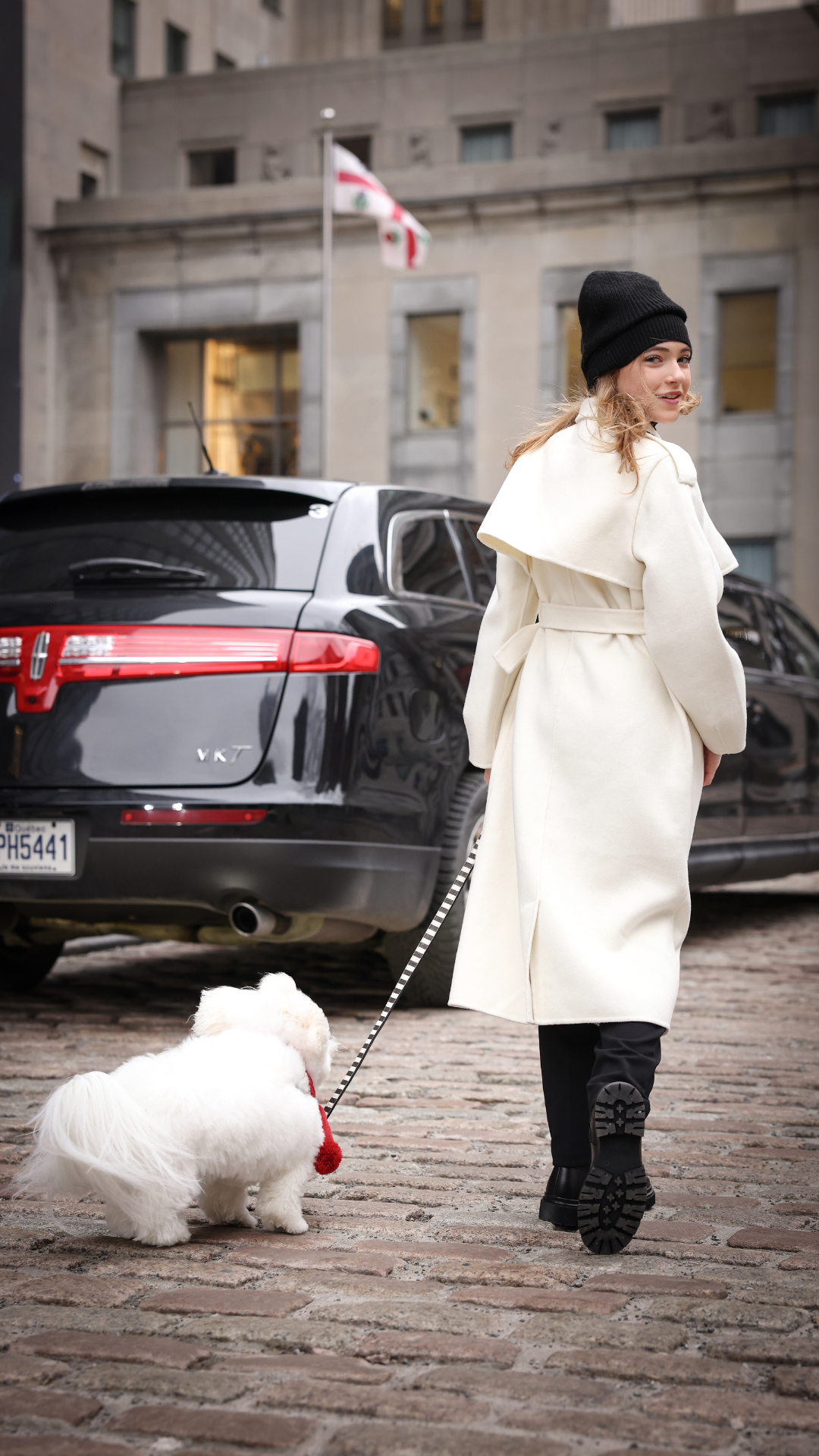 WOOL COAT - GIRLS WEEKEND BELTED