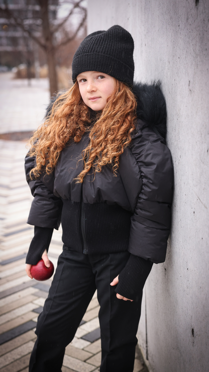WINTER JACKET - GIRLS GATHERED BALLOON STYLE