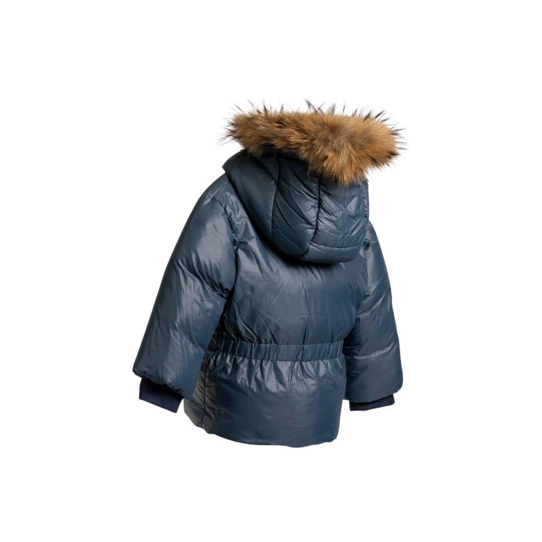 Duo-pocket-puffer-down-filling-real-fur-jacket