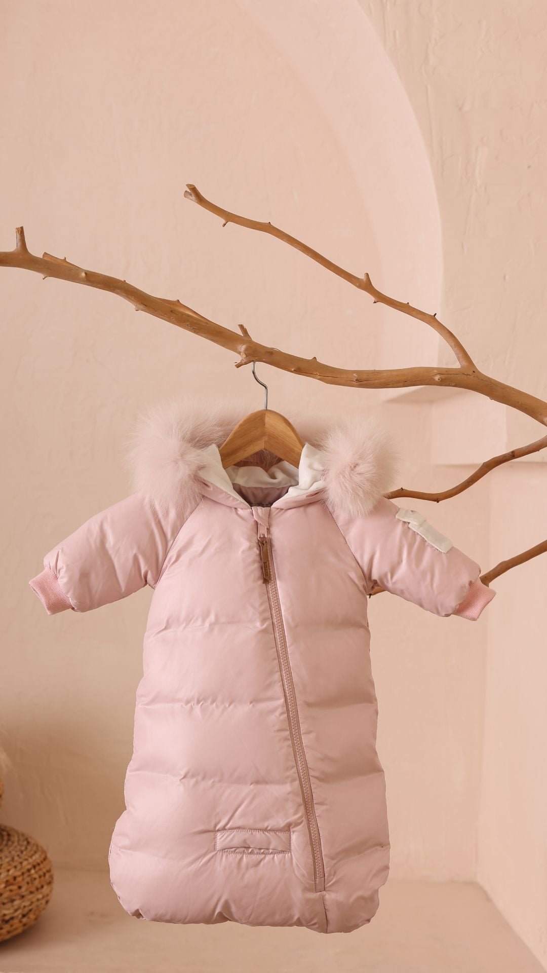 BABY BUNTING - SIDE ZIPPER SLEEVE POCKET