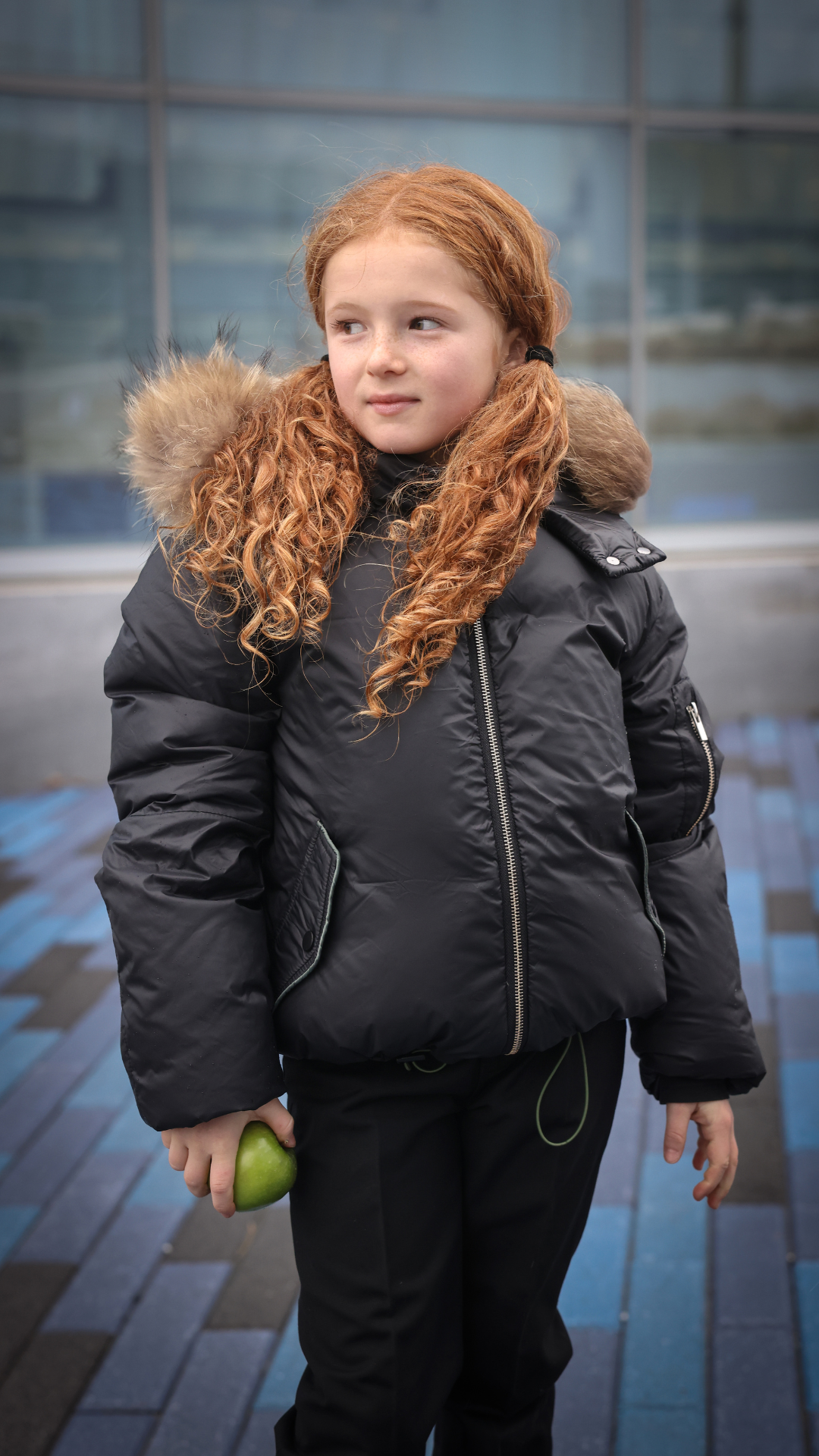 WINTER JACKET - GATHERED CONTRAST PIPING