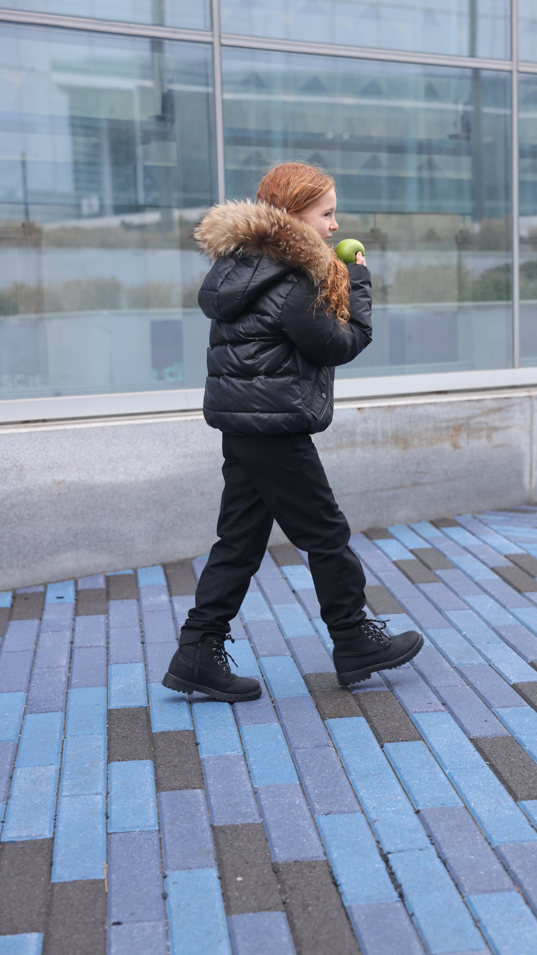 WINTER JACKET - GATHERED CONTRAST PIPING